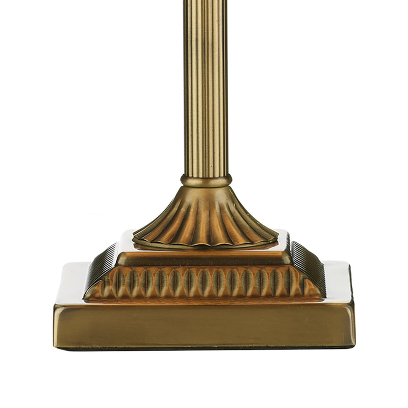 Dar Lighting Taylor Table Lamp Antique Brass With Shade • TAY4075-X