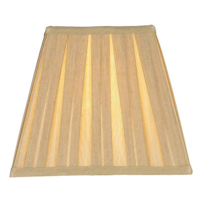 Dar Lighting Taylor Gold Faux Silk Tapered Square Shade 22cm • TAY4075RS-X