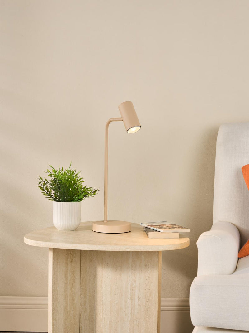Dar Lighting Thierry Desk Lamp Matt Taupe • THI4129