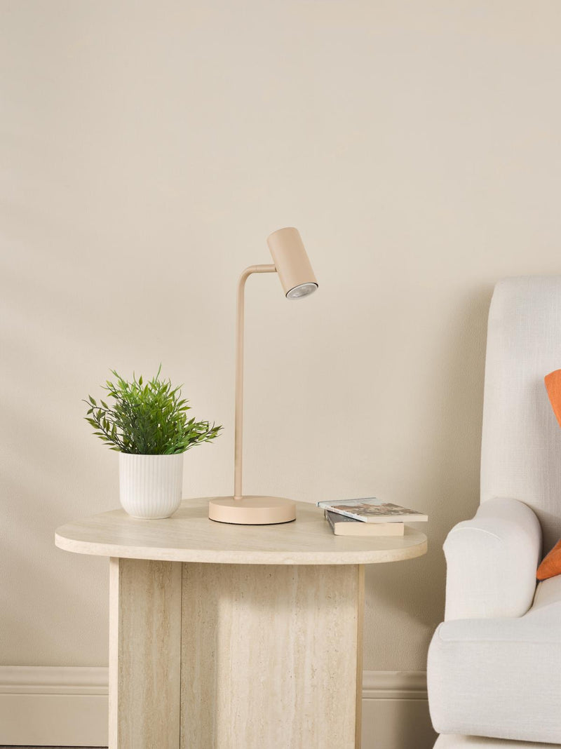 Dar Lighting Thierry Desk Lamp Matt Taupe • THI4129