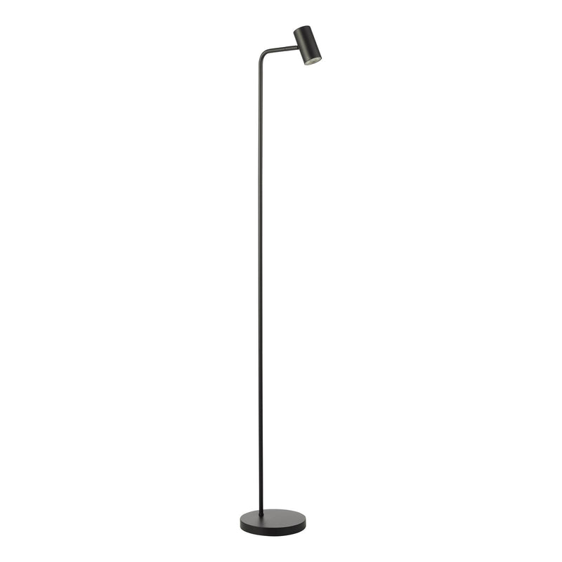 Dar Lighting Thierry Task Floor Lamp Matt Black • THI4922