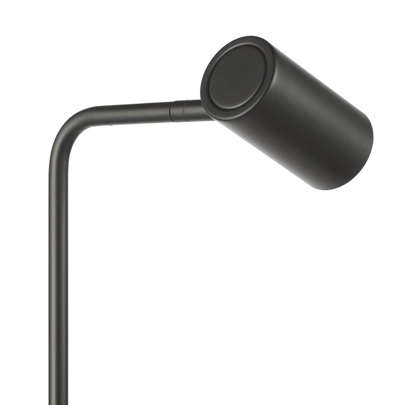 Dar Lighting Thierry Task Floor Lamp Matt Black • THI4922