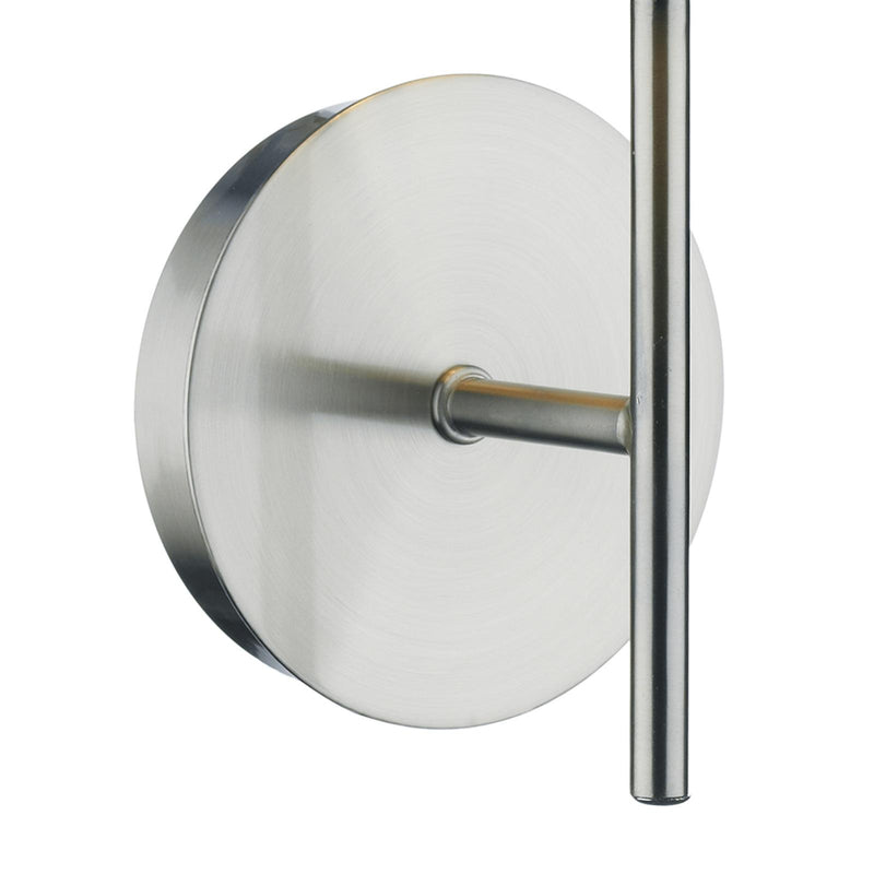 Dar Lighting Tuscan Single Wall Bracket Base Only Satin Chrome • TUS0746