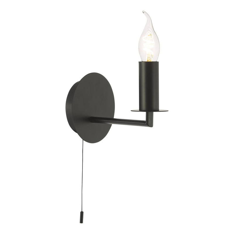 Dar Lighting Tyler Wall Light Matt Black Bracket Only • TYL0722