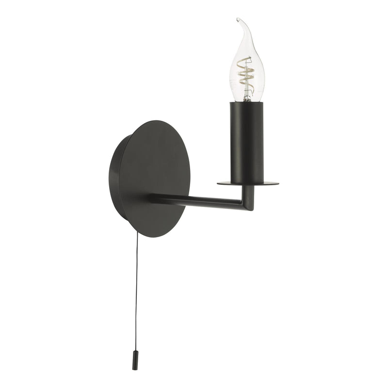 Dar Lighting Tyler Wall Light Matt Black Bracket Only • TYL0722