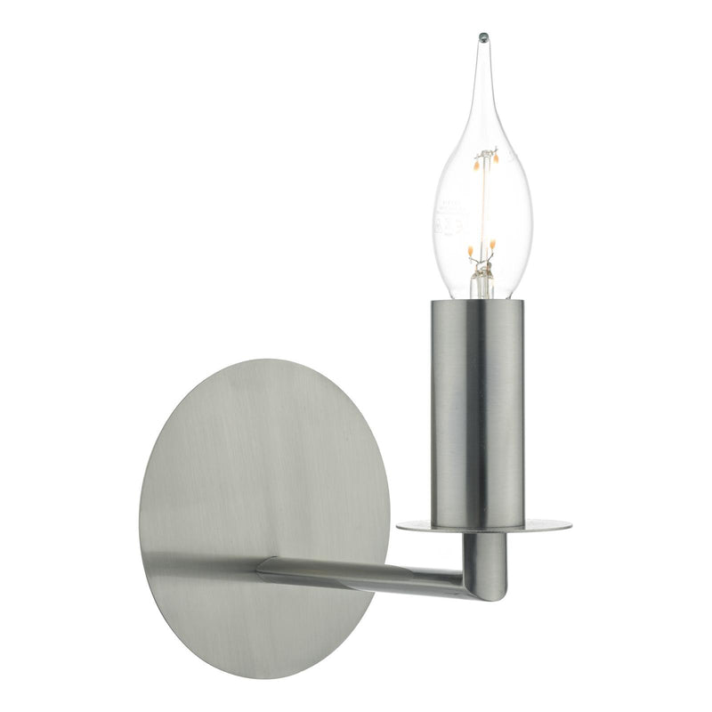 Dar Lighting Tyler Wall Light Satin Nickel Fitting Only • TYL0738