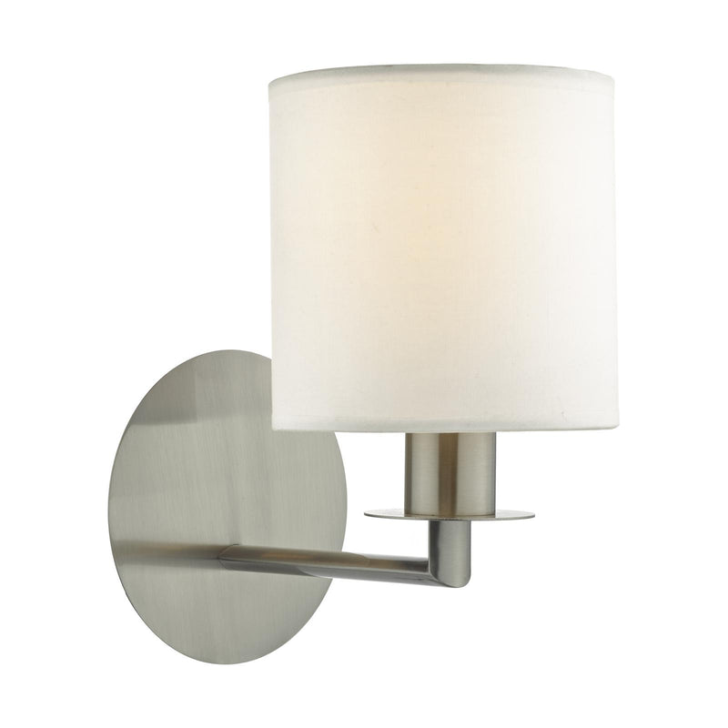 Dar Lighting Tyler Wall Light Satin Nickel Fitting Only • TYL0738