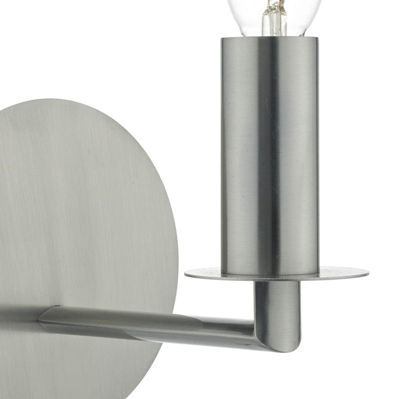 Dar Lighting Tyler Wall Light Satin Nickel Fitting Only • TYL0738