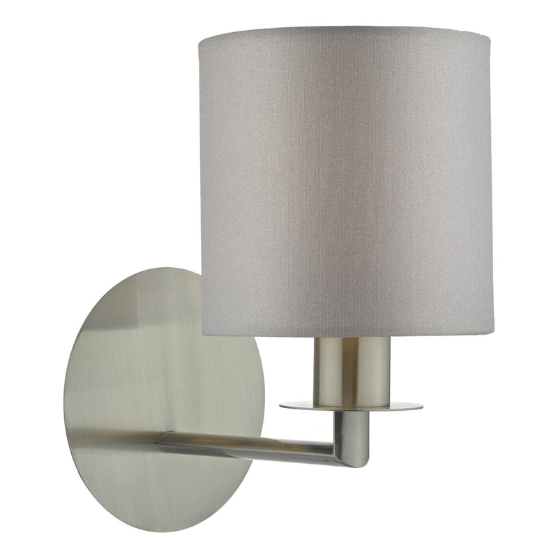 Dar Lighting Tyler Wall Light Satin Nickel Fitting Only • TYL0738