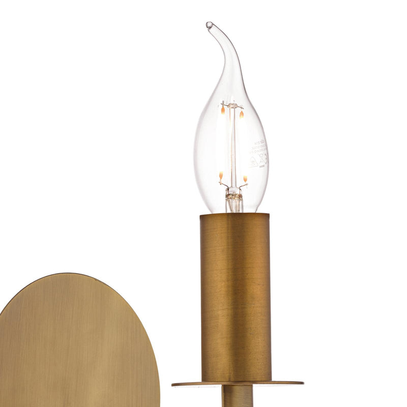 Dar Lighting Tyler Wall Light Bronze Fitting Only • TYL0763