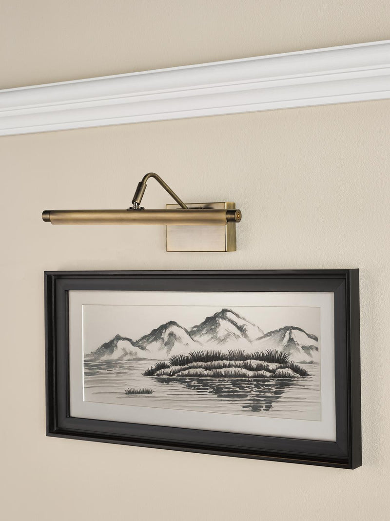 Dar Lighting Tyrus 35cm Picture Light Brushed Bronze LED • TYR6663