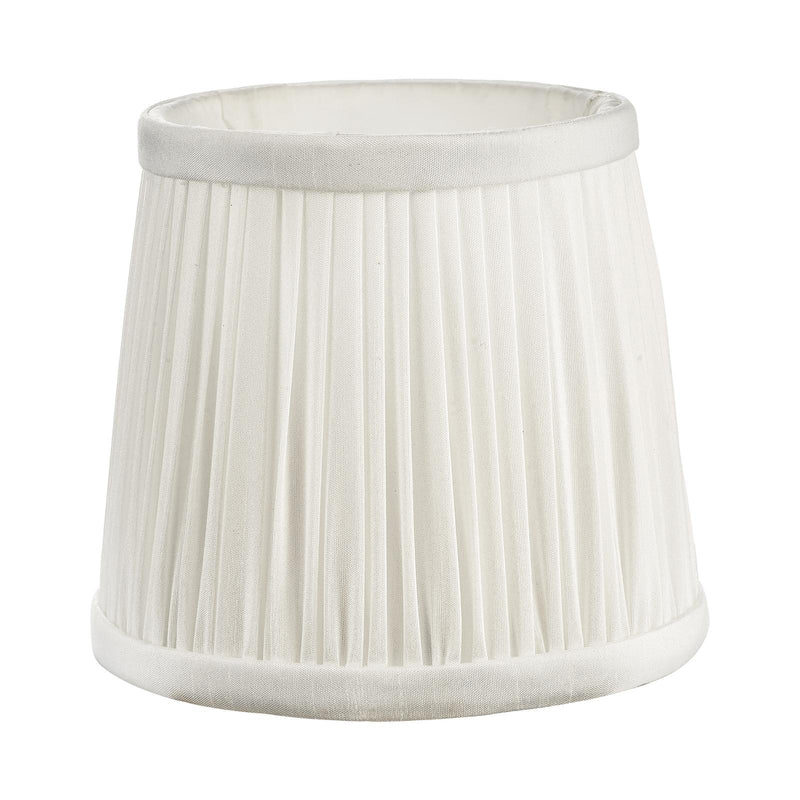 Dar Lighting Ulyana Ivory Faux Silk Pleated Shade 14cm • ULY0515
