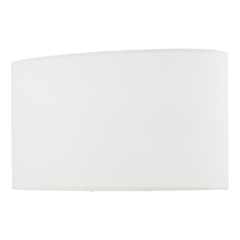 Dar Lighting Utara Ivory Faux Silk Oval Shade 34cm • UTA1315