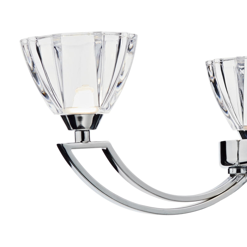 Dar Lighting Vito 3 Light Semi Flush Polished Chrome • VIT0350