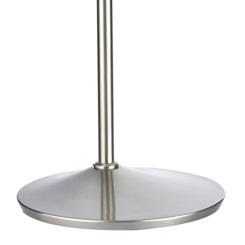 Dar Lighting Wellington Task Floor Lamp Satin Chrome LED • WEL4946