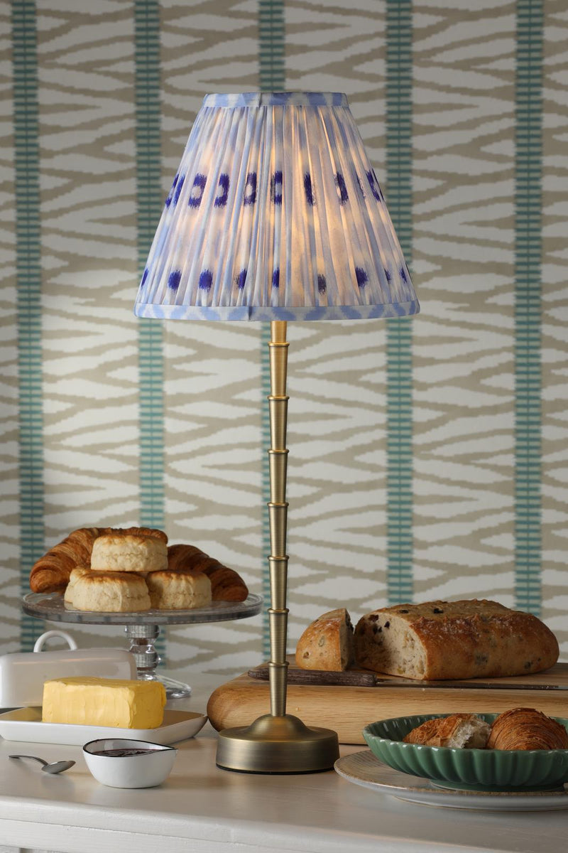 Dar Lighting Wyman Large Rechargeable Table Lamp Antique Brass Base Only LED • WYM4275