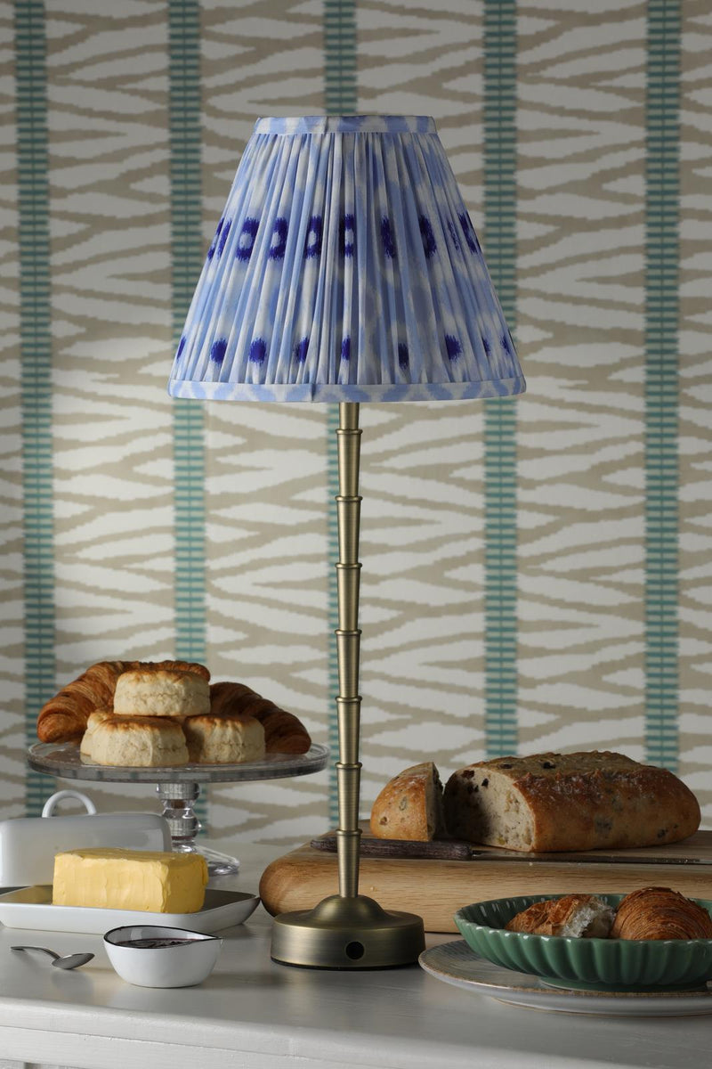 Dar Lighting Wyman Large Rechargeable Table Lamp Antique Brass Base Only LED • WYM4275