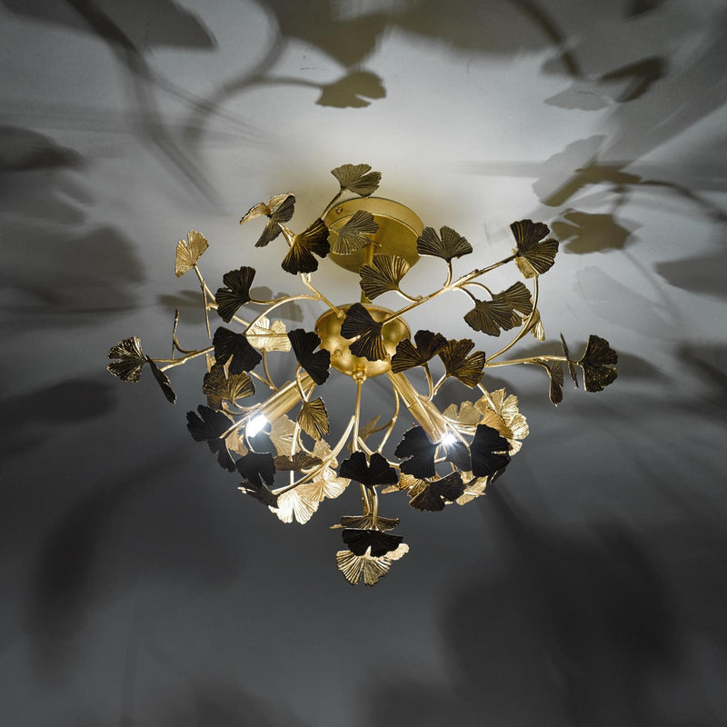 Dar Lighting Yadira 4 Light Semi Flush Gold Leaf • YAD0435