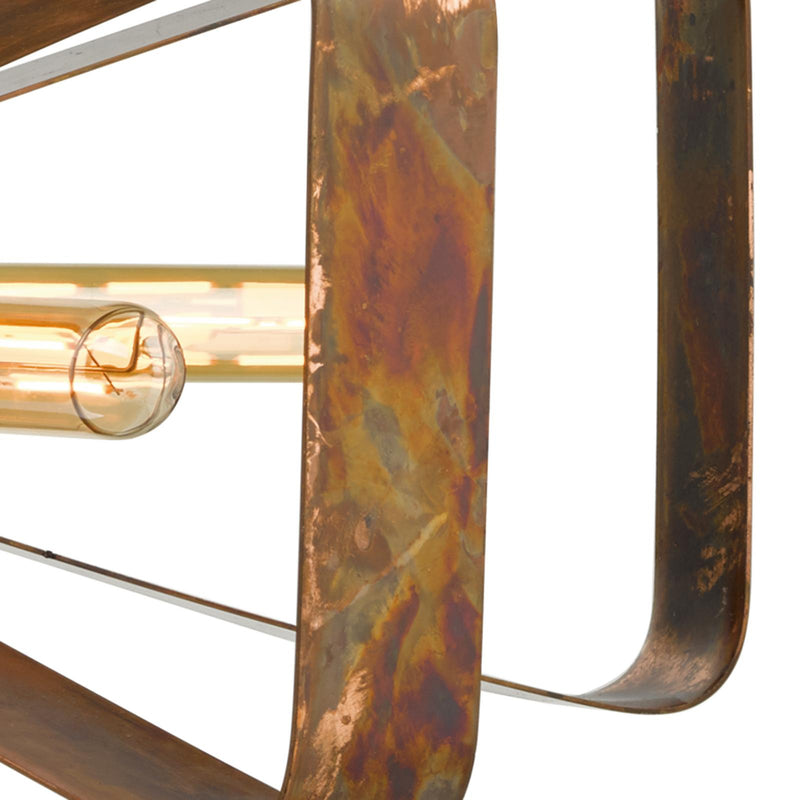 Dar Lighting Yavanna Industrial 5 Light Pendant Oiled Copper • YAV0564