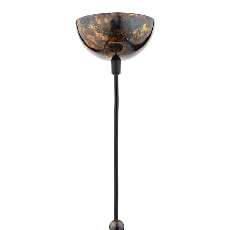 Dar Lighting Yoko 1 Light Pendant Mottled Bronze • YOK0163
