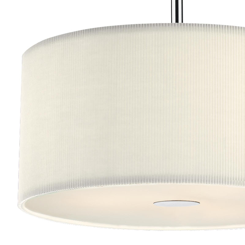 Dar Lighting Zaragoza 3 Light Pendant Cream 40cm • ZAR1033