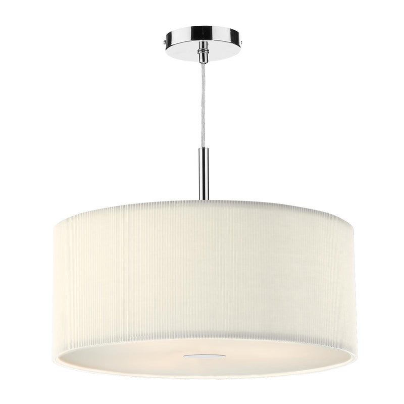 Dar Lighting Zaragoza 3 Light Pendant Cream 60cm • ZAR1733