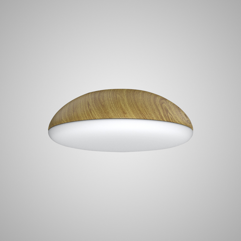 Mantra Kazz Ceiling 38cm Round, 4 Light Wood • M8133