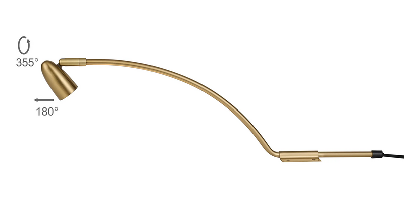 Deco Lex (Set Of 2) Type A Over Cabinet 1 Light GU10 With Adjustable Head And 2m Cable (No Plug) Brass  • D1045BR