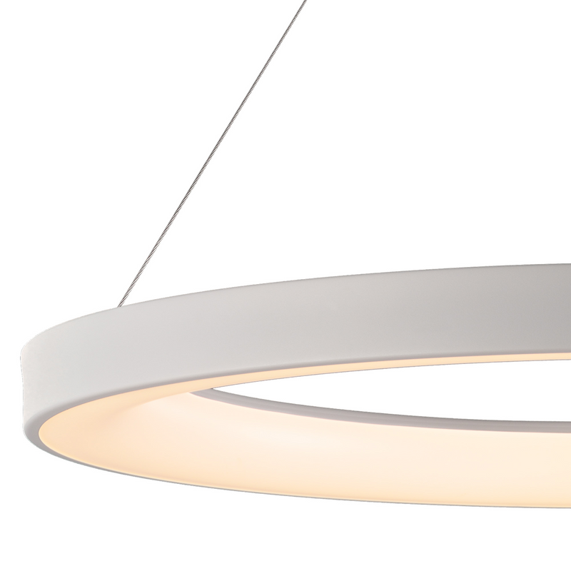 Mantra Fusion M7750 Niseko Ring Pendant 90cm 66W LED, 3000K-6000K Tuneable, 4200lm, Remote Control, White, 3yrs Warranty • M7750