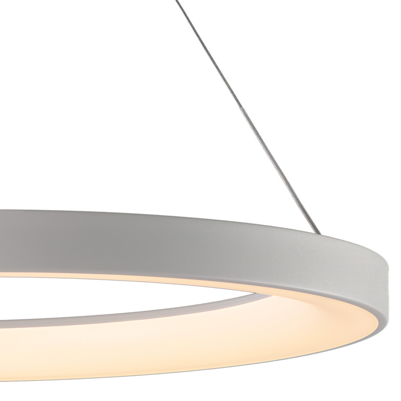 Mantra Fusion M7750 Niseko Ring Pendant 90cm 66W LED, 3000K-6000K Tuneable, 4200lm, Remote Control, White, 3yrs Warranty • M7750