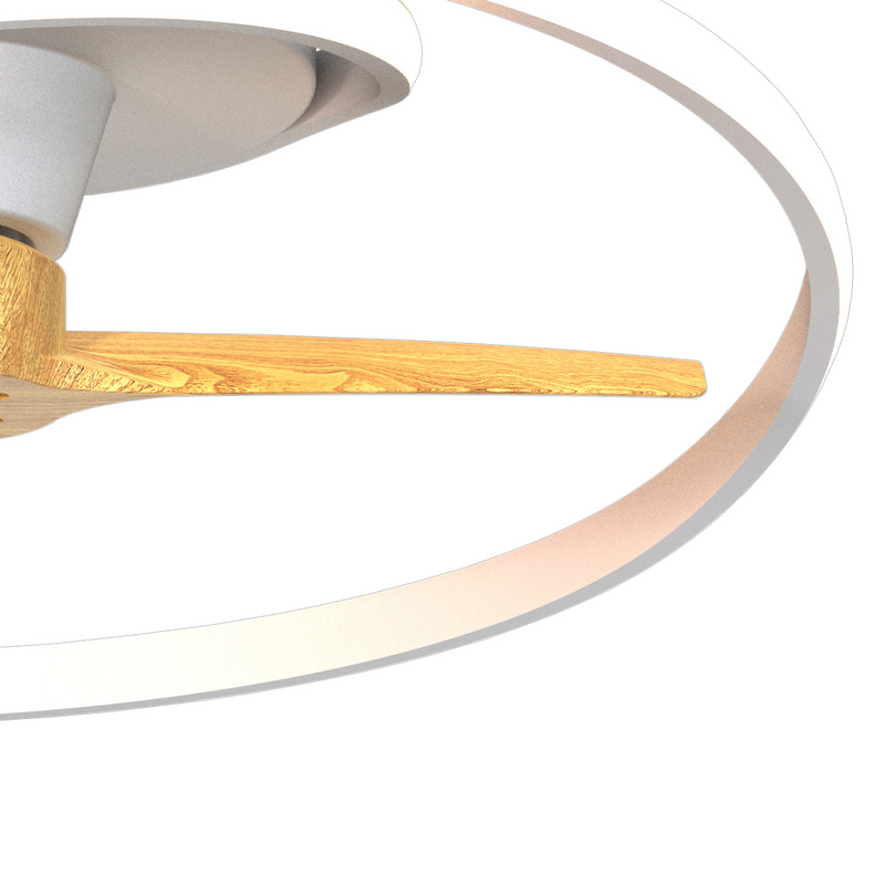 Mantra  Ocean 60W LED Dimmable Ceiling Light With Built-In 35W DC Reversible Fan, Wood, 4200lm, 5yrs Warranty • M8235