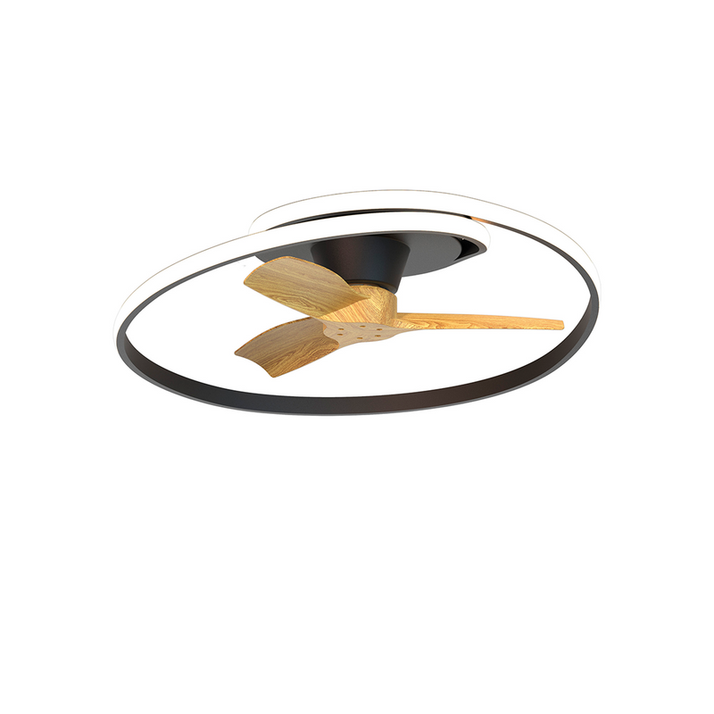 Mantra  Ocean 60W LED Dimmable Ceiling Light With Built-In 35W DC Reversible Fan, Black, 4200lm, 5yrs Warranty • M8236