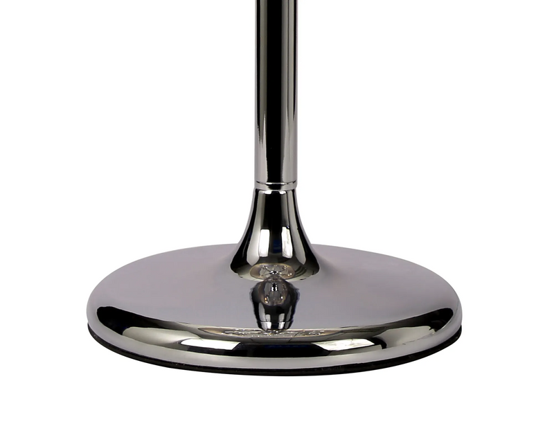 Diyas Olivia Table Lamp With Grey Shade 3 Light E14 Polished Chrome/Crystal • IL30062/GY