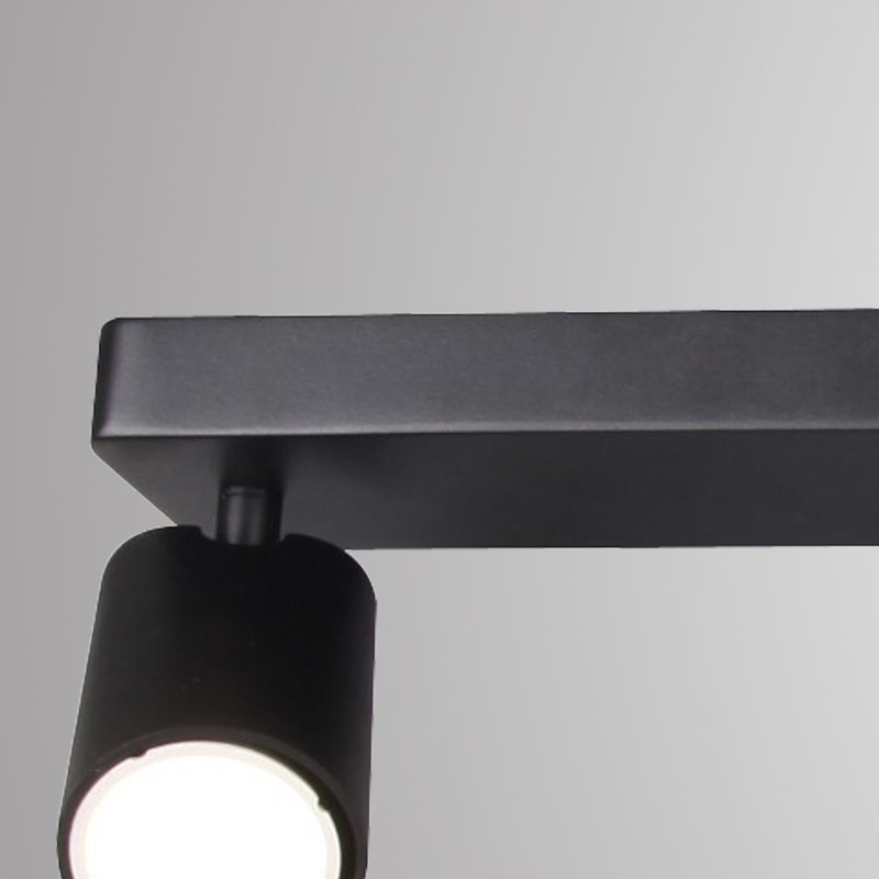 Mantra Fusion M6710 Sal Linear 4 Light Spotlight GU10, Matt Black • M6710