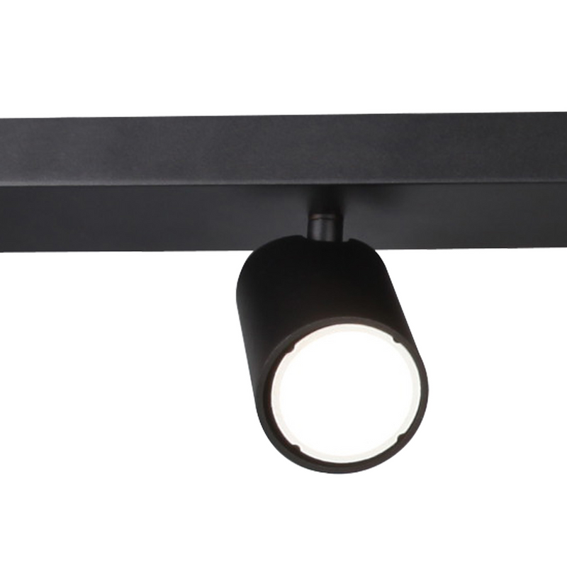 Mantra Fusion M6710 Sal Linear 4 Light Spotlight GU10, Matt Black • M6710