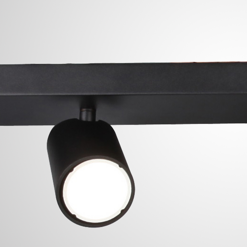 Mantra Fusion M6710 Sal Linear 4 Light Spotlight GU10, Matt Black • M6710