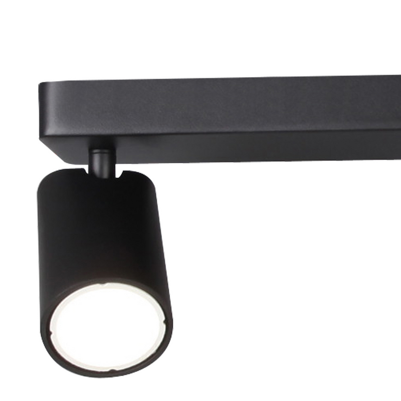 Mantra Fusion M6711 Sal Linear 3 Light Spotlight GU10, Matt Black • M6711