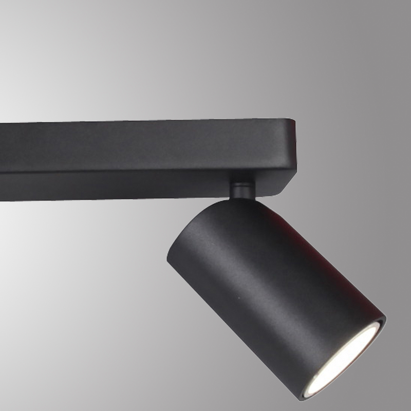 Mantra Fusion M6711 Sal Linear 3 Light Spotlight GU10, Matt Black • M6711