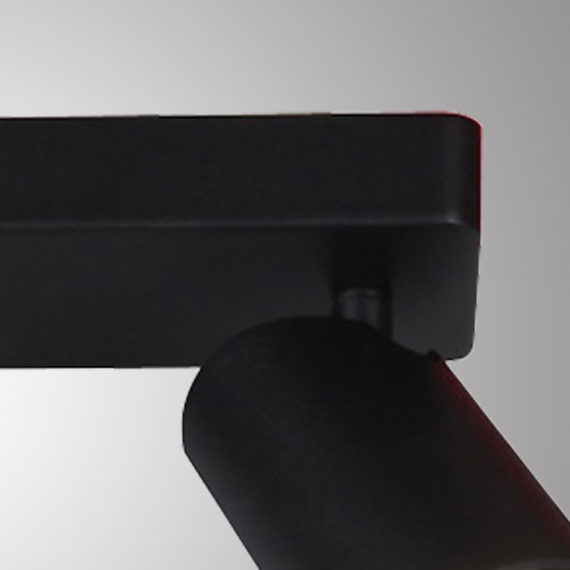 Mantra Fusion M6712 Sal Linear 2 Light Spotlight GU10, Matt Black • M6712