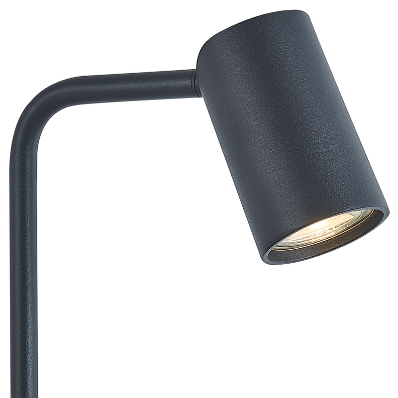 Mantra Fusion M7515 Sal Small Table Lamp With Inline Switch 1 Light GU10, Matt Black • M7515