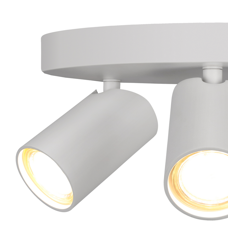 Mantra Fusion M7961 Sal Round 3 Light Spotlight GU10, Matt White • M7961