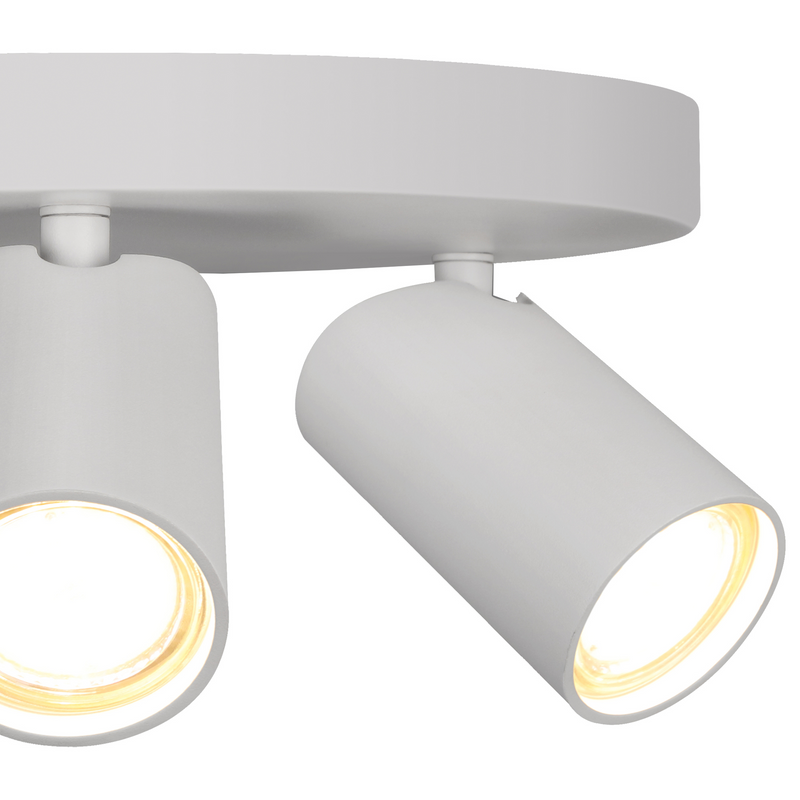Mantra Fusion M7961 Sal Round 3 Light Spotlight GU10, Matt White • M7961