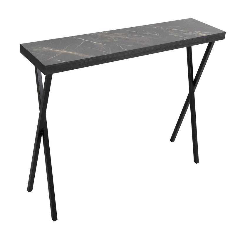Dar Lighting Data Console Table Dark Marble Effect • 001DAT004