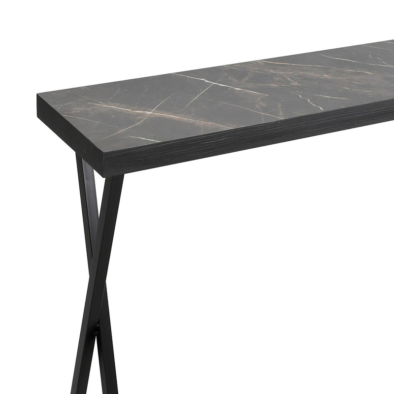 Dar Lighting Data Console Table Dark Marble Effect • 001DAT004