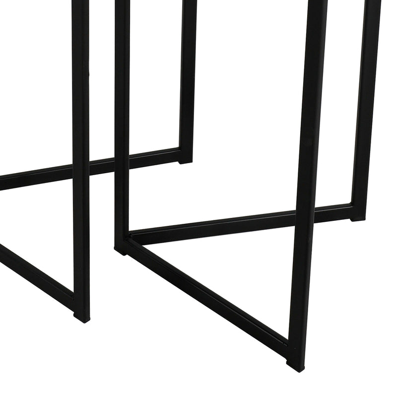 Dar Lighting Mibello Nest Of 2 Side Tables Light Oak Effect • 001MIB001