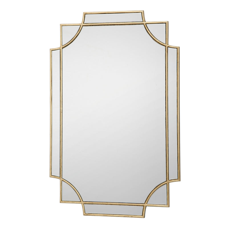 Dar Lighting Guapo Rectangle Gold Detail Mirror 90 x 60cm • 002GUA9060