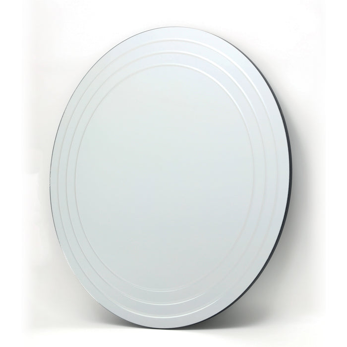 Dar Lighting Meora Round Bevelled Mirror 100cm • 002MEO100