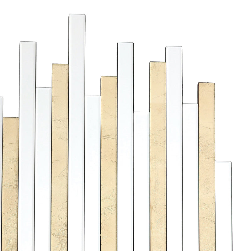 Dar Lighting Pimento Decorative Mirror Gold Foil Detail 86 X 66cm • 002PIM8666