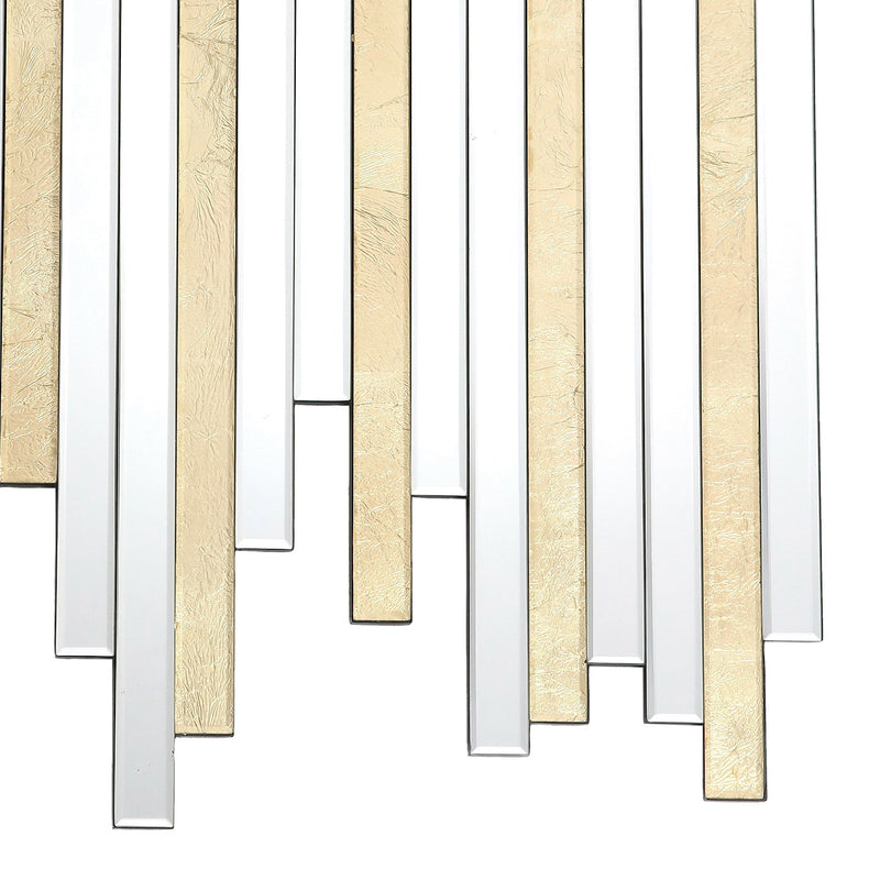 Dar Lighting Pimento Decorative Mirror Gold Foil Detail 86 X 66cm • 002PIM8666