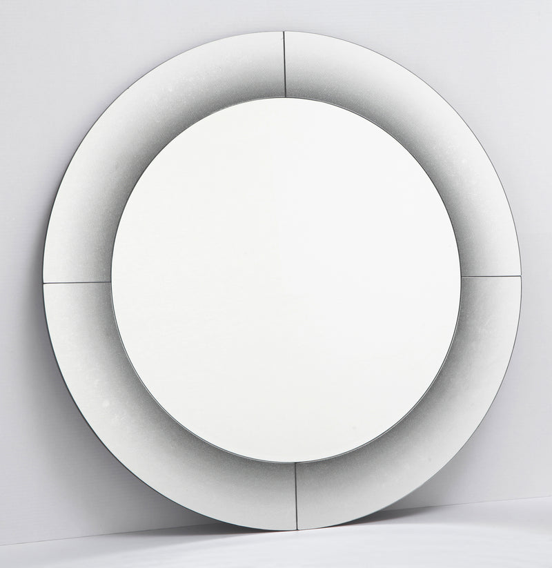 Dar Lighting 002RAG90 Ragusa Round Black Fade Mirror 90cm